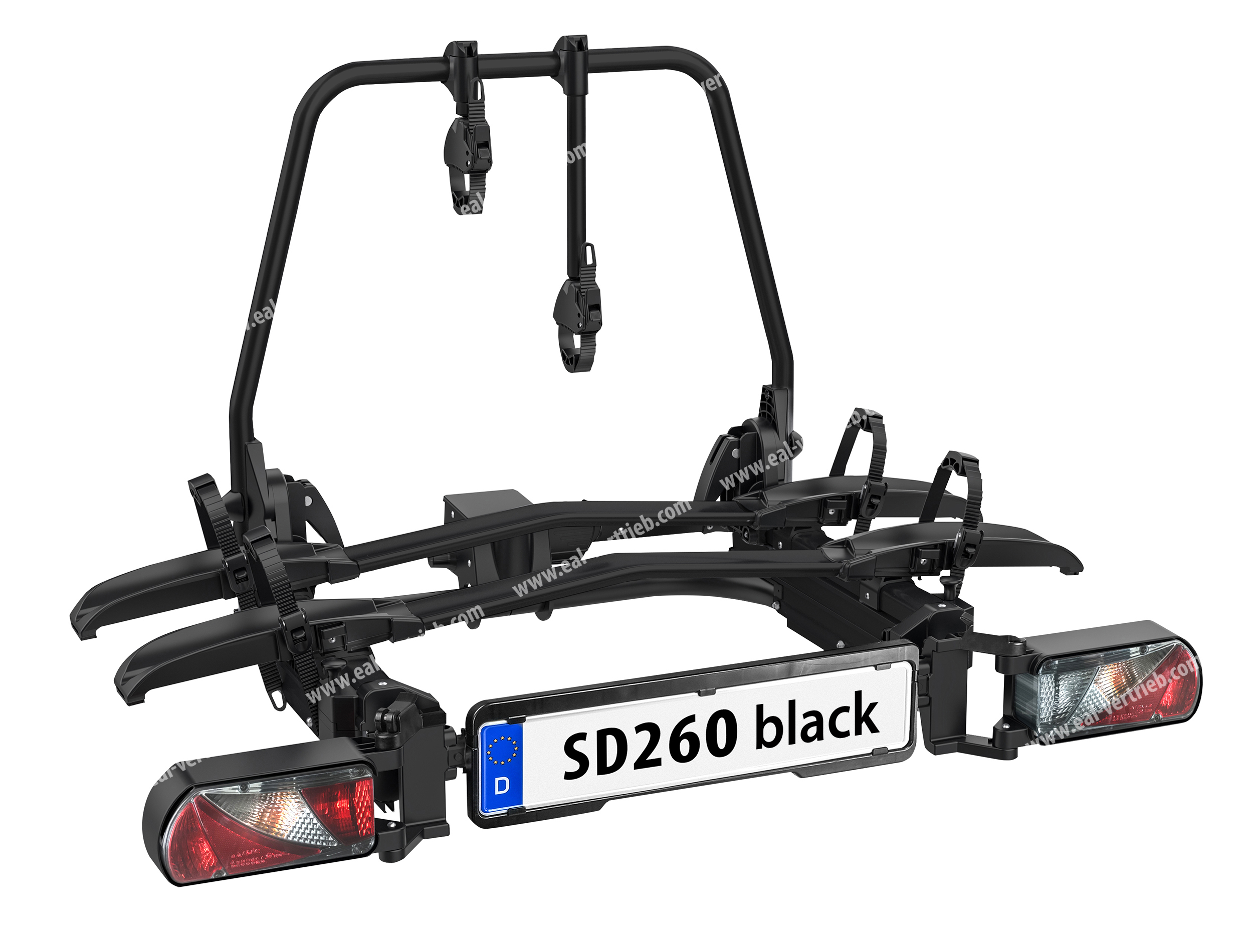 EAL SD260 Black / Flügeltür Kupplungsträger / Speziell für Kastenwagen und Wohnmobile mit Flügeltüren