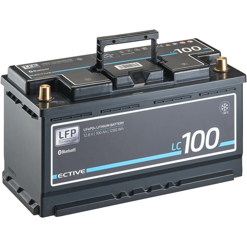 ECTIVE LC 100 LT LFP / 100Ah LifePO4 - Batterie mit Bluetooth / Low Temperature bis - 30°