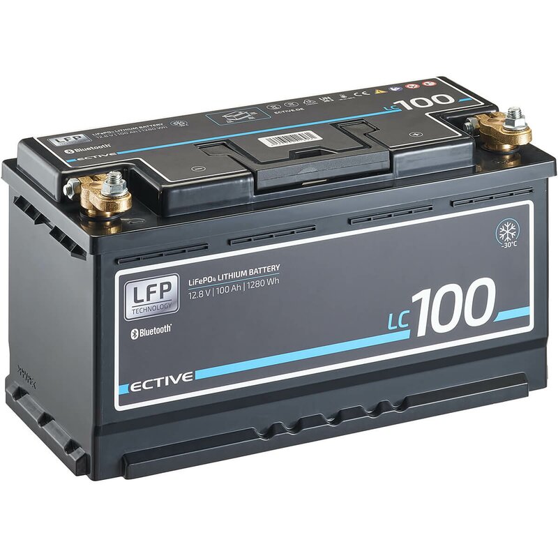 ECTIVE LC 100 LT LFP / 100Ah LifePO4 - Batterie mit Bluetooth / Low Temperature bis - 30°